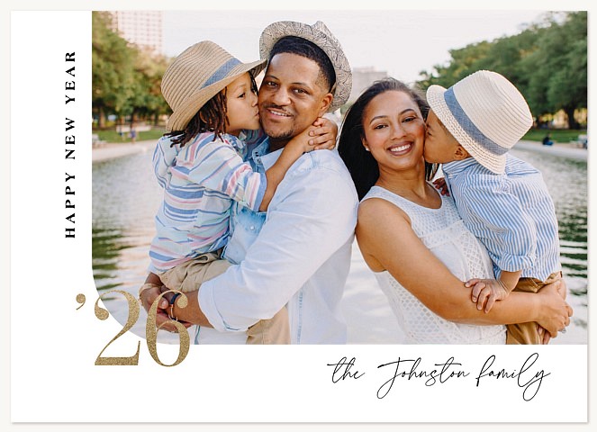 New Year Corner Personalized Holiday Cards