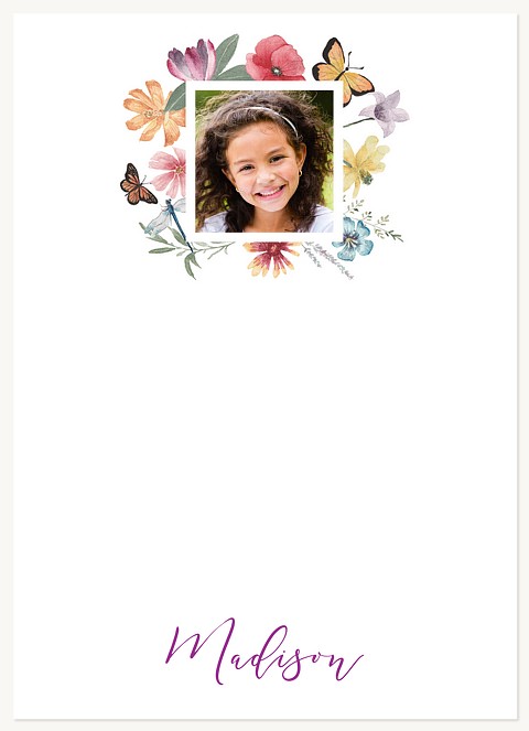 Fluttering Notes Stationery