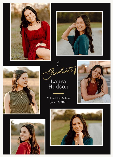 Scripted Tassel Graduation Cards