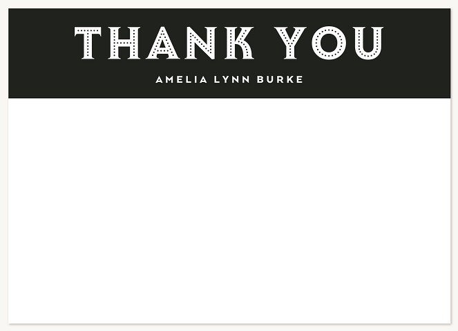 Inline Greeting Thank You Cards 