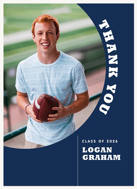 Rounded Photo Thank You Cards 