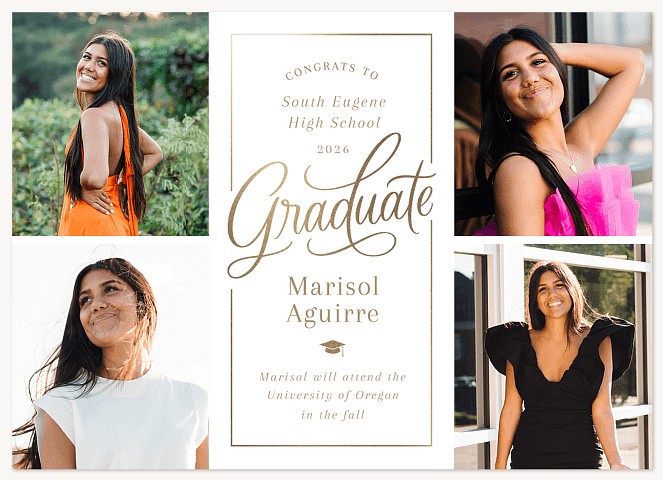 Radiant Frame Graduation Cards