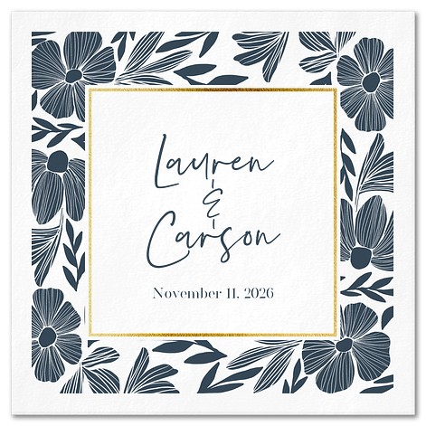 Foil Frame Custom Napkins