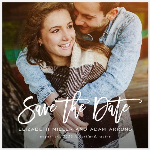 Effortless Signature Save the Date Photo Cards