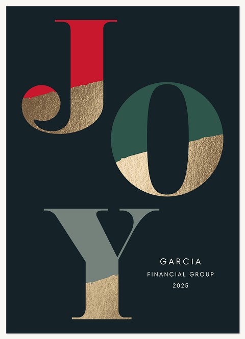 Festive Foil Business Holiday Cards