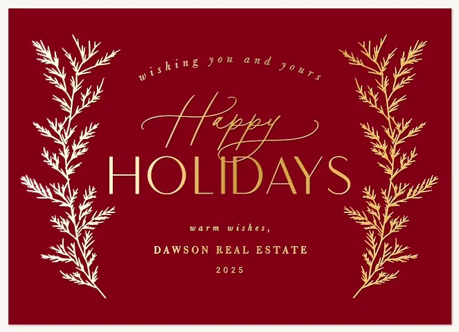 Radiant Laurels Business Holiday Cards