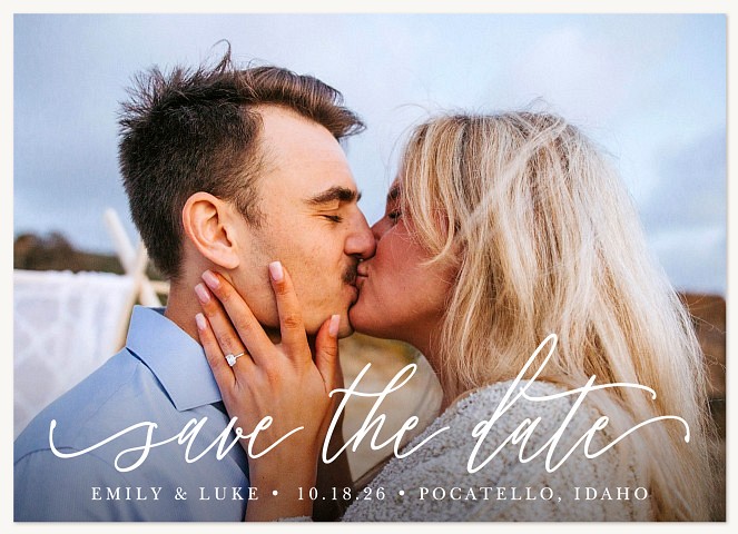 Stylish Sentiment Save the Date Cards