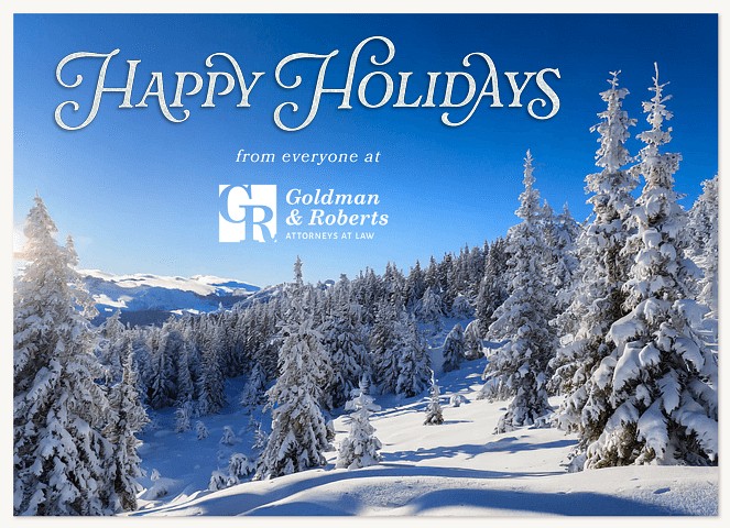 Winter Snowscape Business Holiday Cards