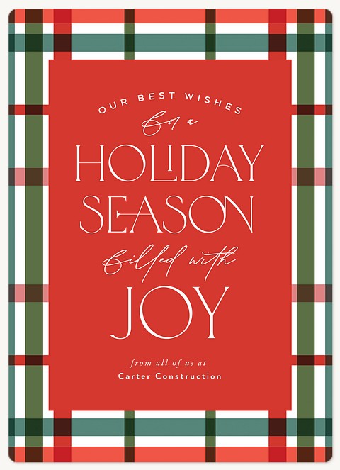 Holiday Tartans Holiday & Christmas Magnet Cards