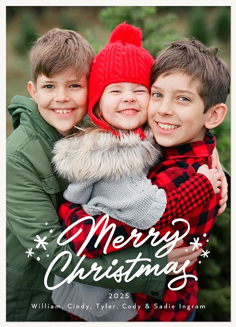 Snowdrift Personalized Holiday Cards