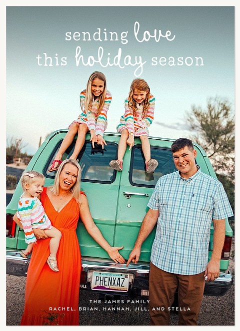 Sweet Letters Personalized Holiday Cards