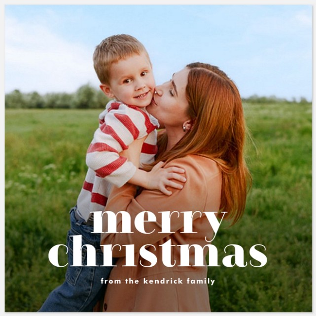 Bold Christmas Holiday Photo Cards