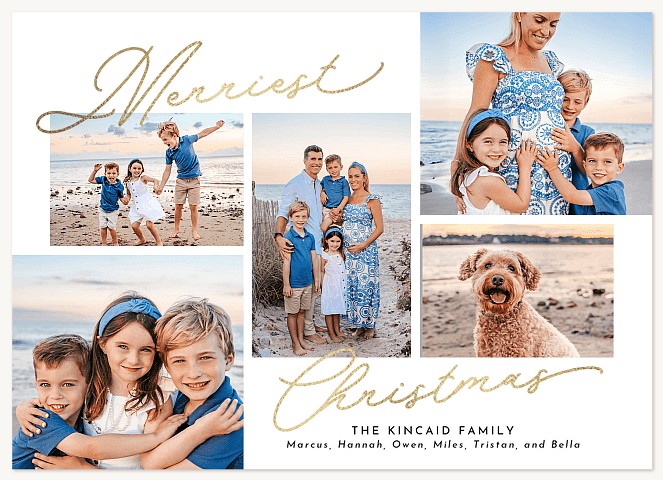 Signed Across Personalized Holiday Cards