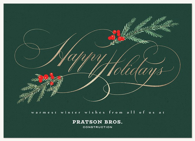 Luxe Greeting Business Holiday Cards