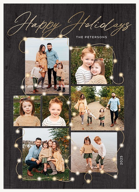 Entwined Lights Personalized Holiday Cards