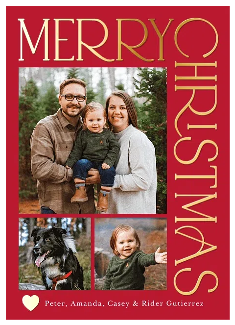 Beautifully Gilded Christmas Cards