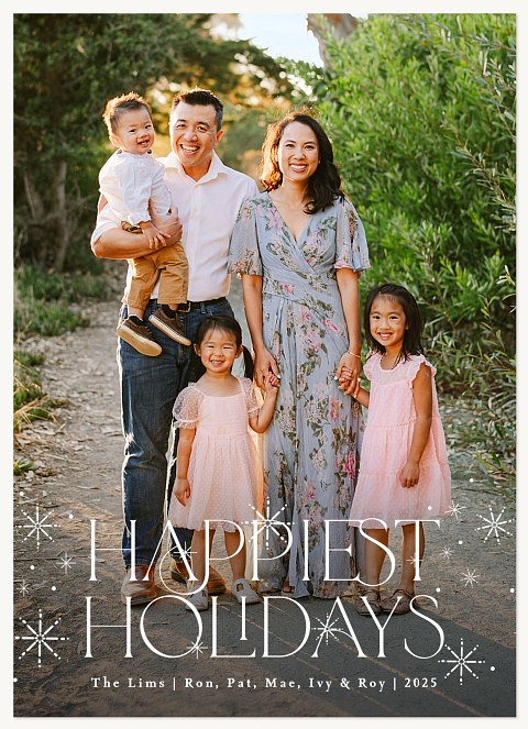 Twinkling Greeting Personalized Holiday Cards