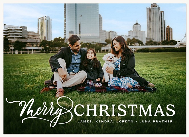 Christmas Overlay Personalized Holiday Cards