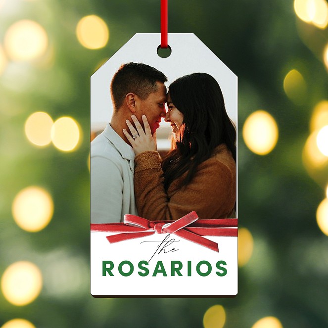 Velvet Ribbon Custom Ornaments