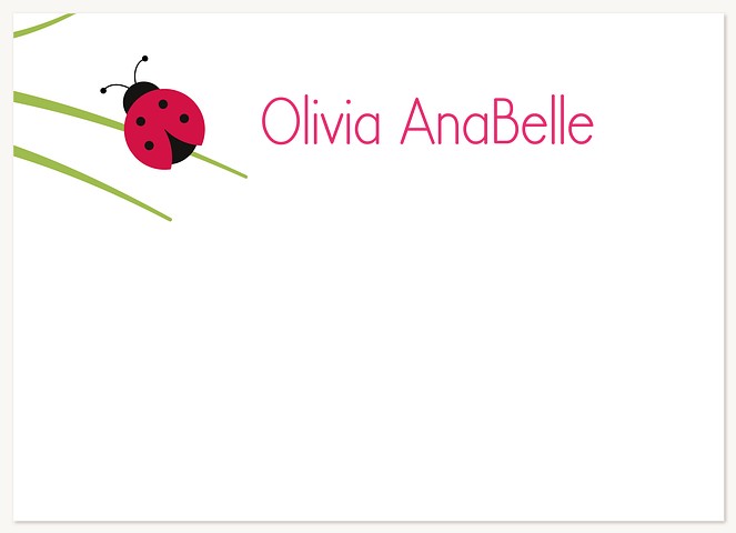 Ladybug Stationery For Kids