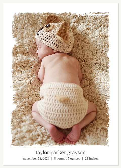 Wonder Struck Boy Baby Announcements