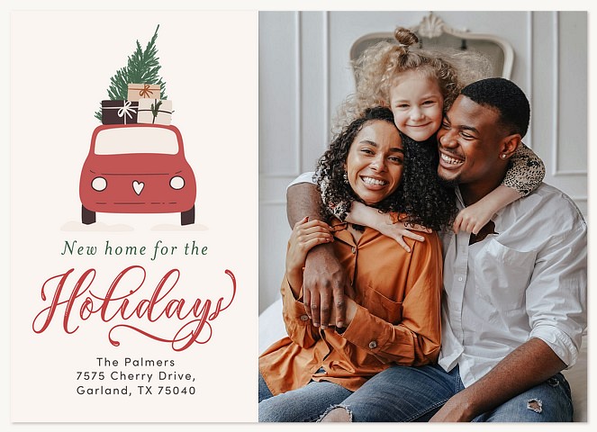 Christmas Car Personalized Holiday Cards