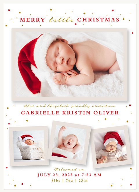 Merry Little Christmas Personalized Holiday Cards