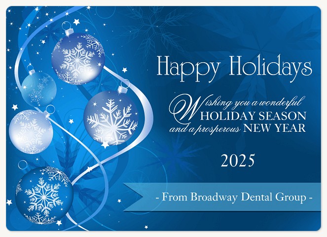 Ornamental Ribbon Holiday & Christmas Magnet Cards