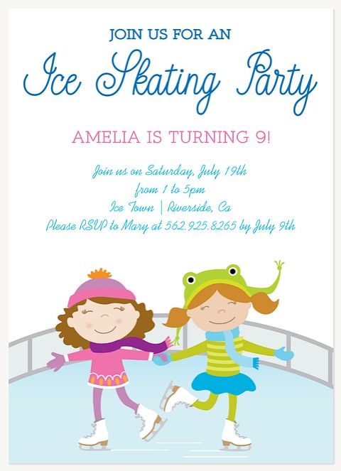 Lace Up Girl Birthday Party Invitations