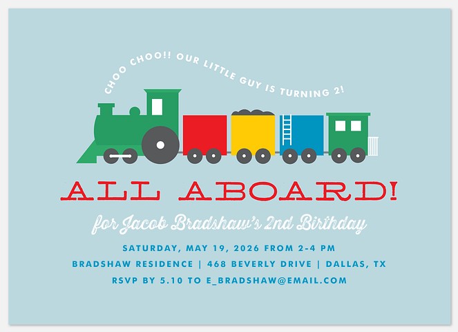 Bells & Whistles Kids' Birthday Invitations