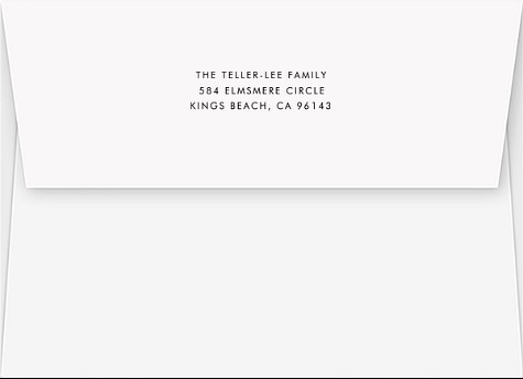 Modern Minimalist Return Address Envelopes