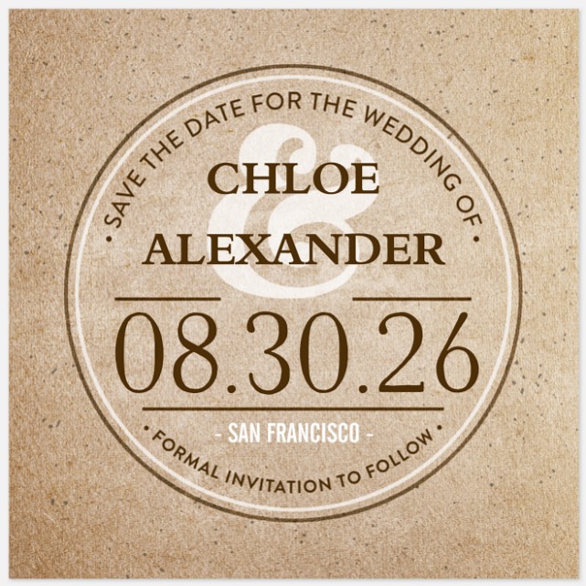Modern Coaster Save the Date Photo Cards