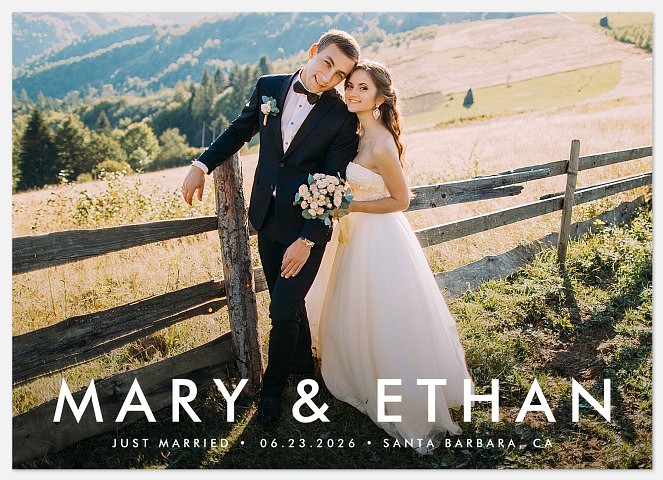 Beautiful Beginning Wedding Announcements