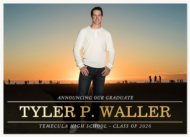 Simply Type Graduation Announcements