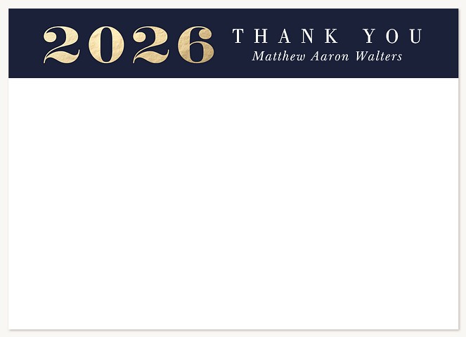 Magnificent Year Graduation Thank You Cards