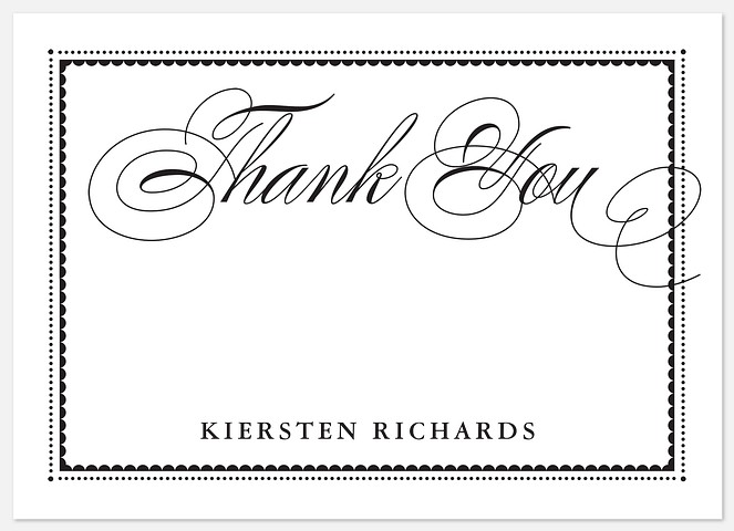 Gilded Chic Thank You Cards 