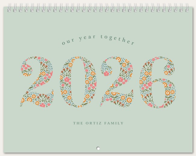Blooming Year Calendar Custom Photo Calendars