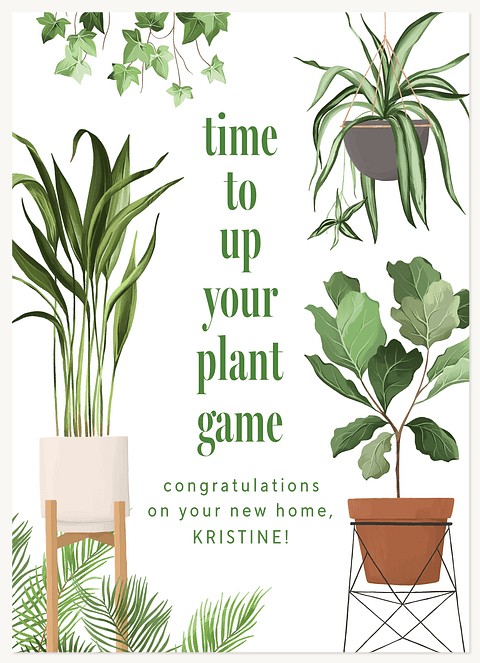 Plant Game Greeting Cards