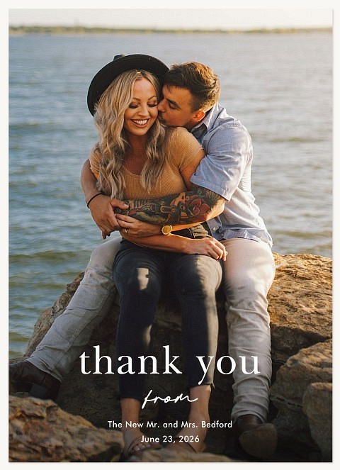 Modern Type Thank You Cards 