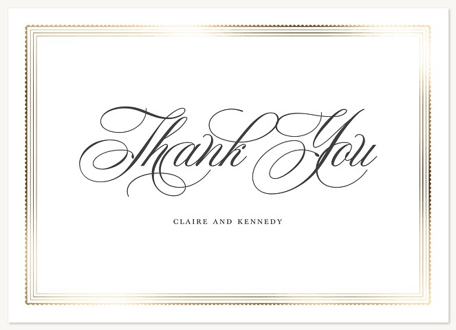 Golden Touch Thank You Cards 