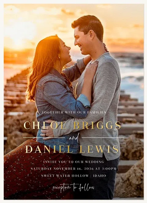 Modern Minimal Wedding Invitations