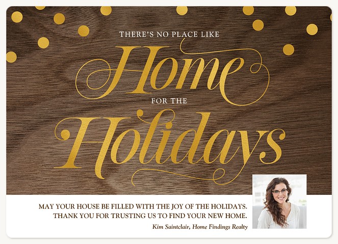 Home for the Holidays Realtor Christmas Cards