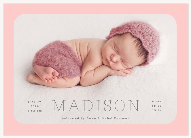 Framed in Joy Baby Announcements