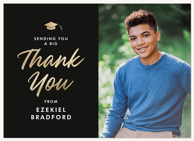 Shiny Cap Thank You Cards 