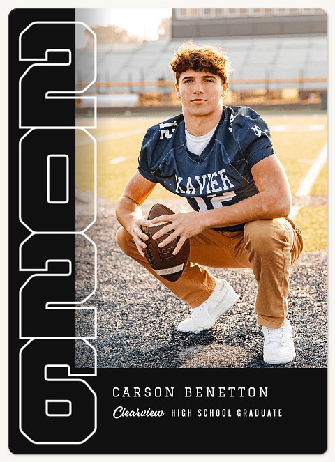 Letterman Numbers Graduation Cards