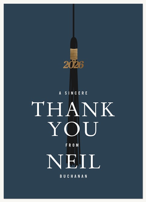 Grad Year Tassel Thank You Cards 