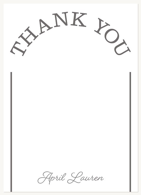 Arched Serif Thank You Cards 