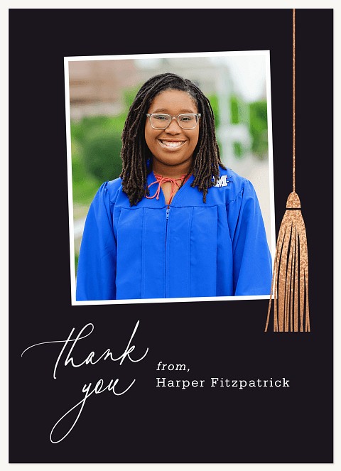 Side Tassel Thank You Cards 