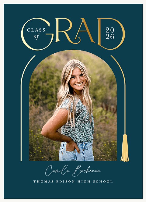 Arched Tassel Graduation Cards