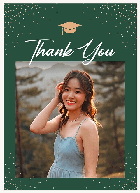 Corner Celebration Confetti Thank You Cards 